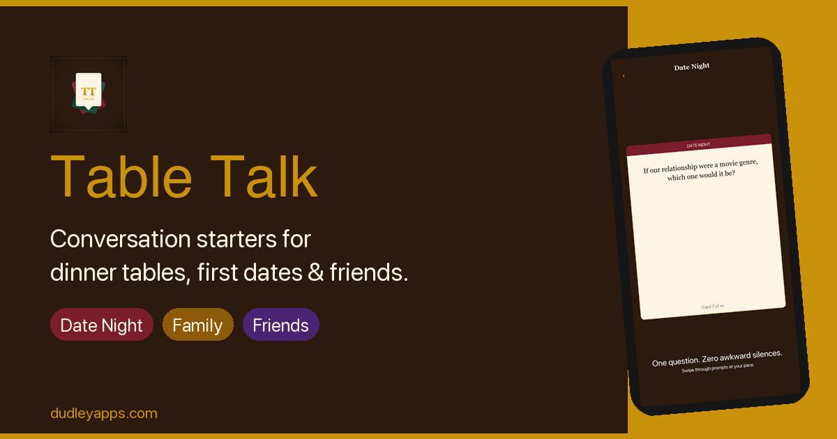 Table Talk: Conversation Cards product artwork